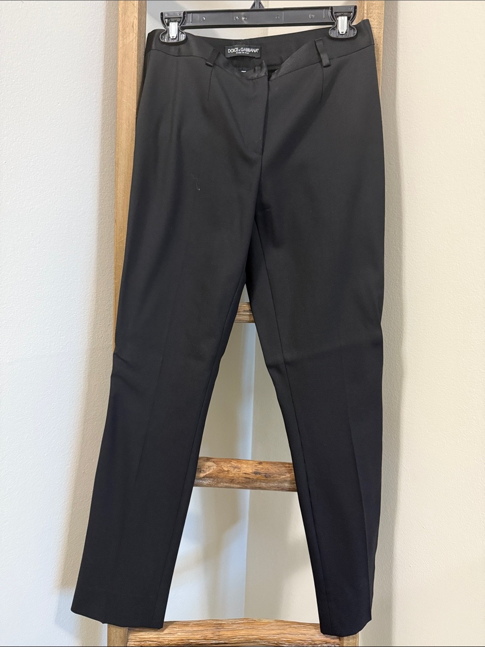 Dolce & Gabbana Black Slim Tailored Trousers